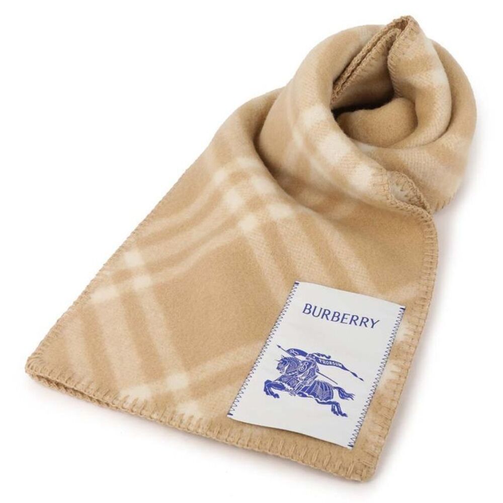 Checked Wool Scarf - Picture 2 of 8